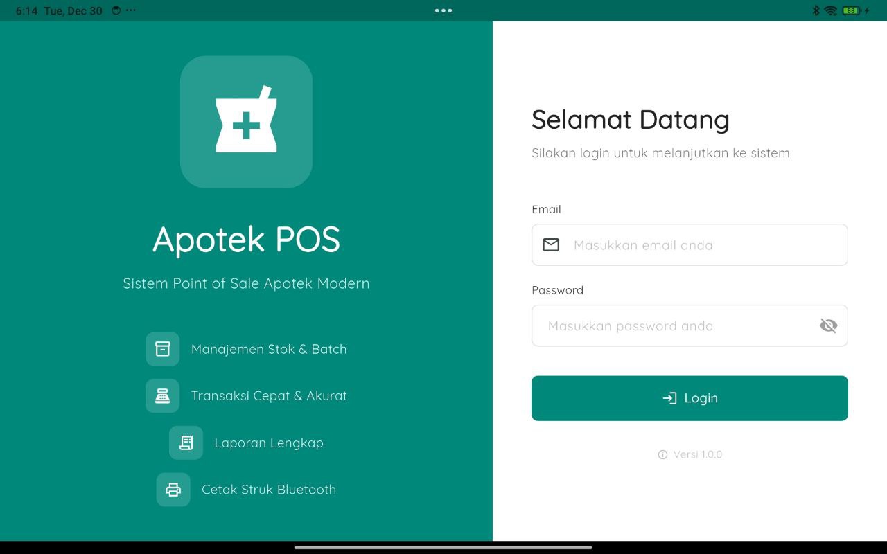 Tablet Screenshot 1